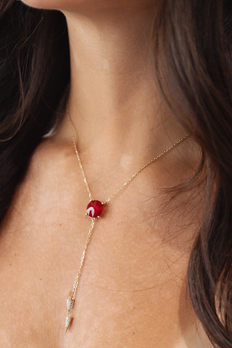 Signature - Ruby and Diamond Double-Lariat Necklace