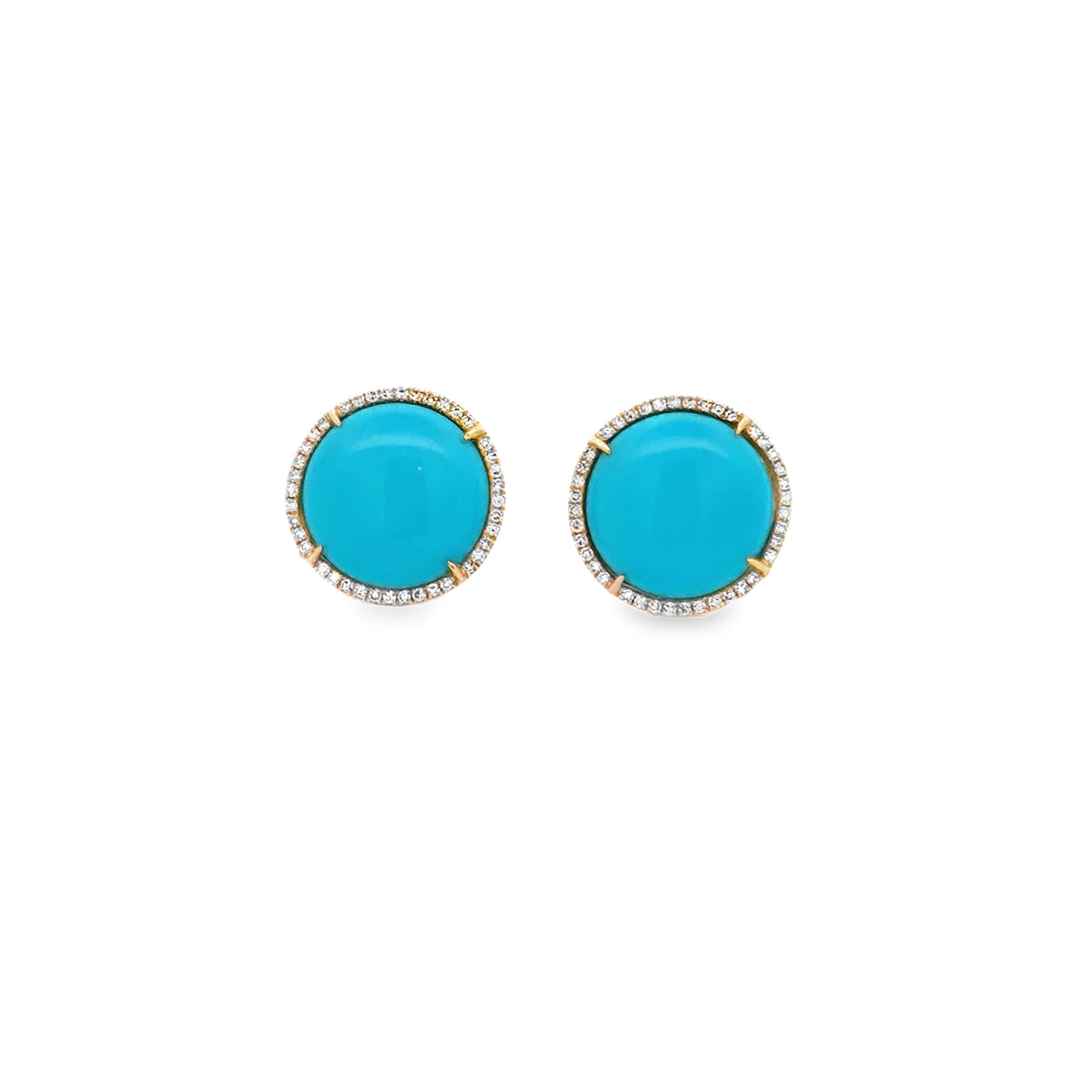 Signature - Turquoise and Diamond Studs