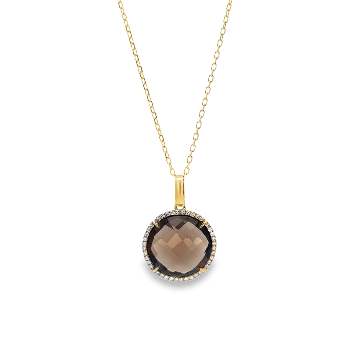 Signature - Chocolate Quartz and Diamond Necklace