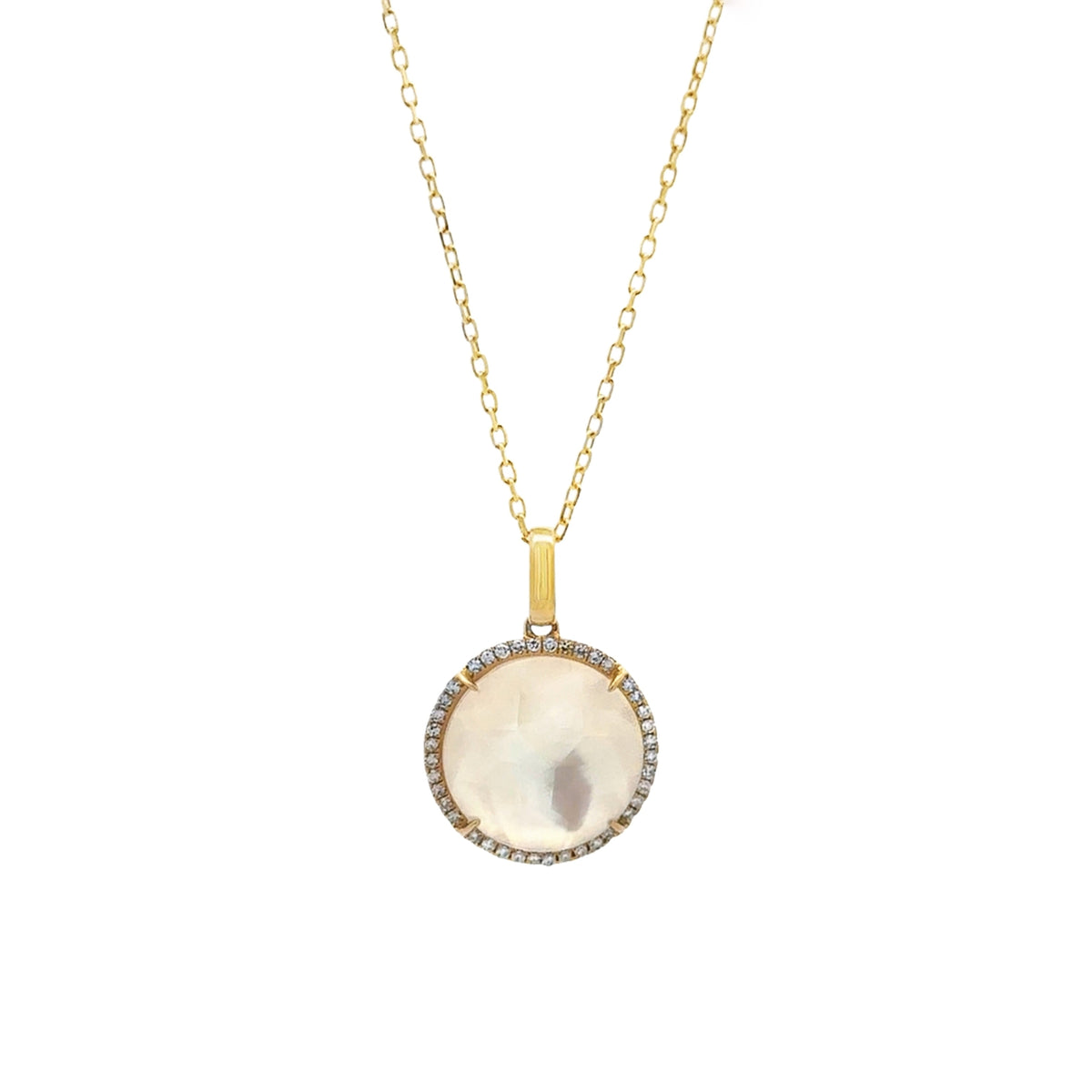 Signature - Mother of Pearl and Diamond Necklace