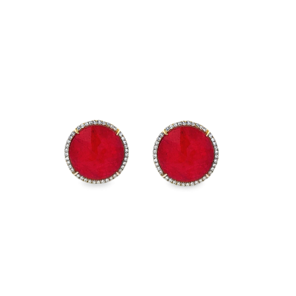 Signature - Ruby and Diamond Studs