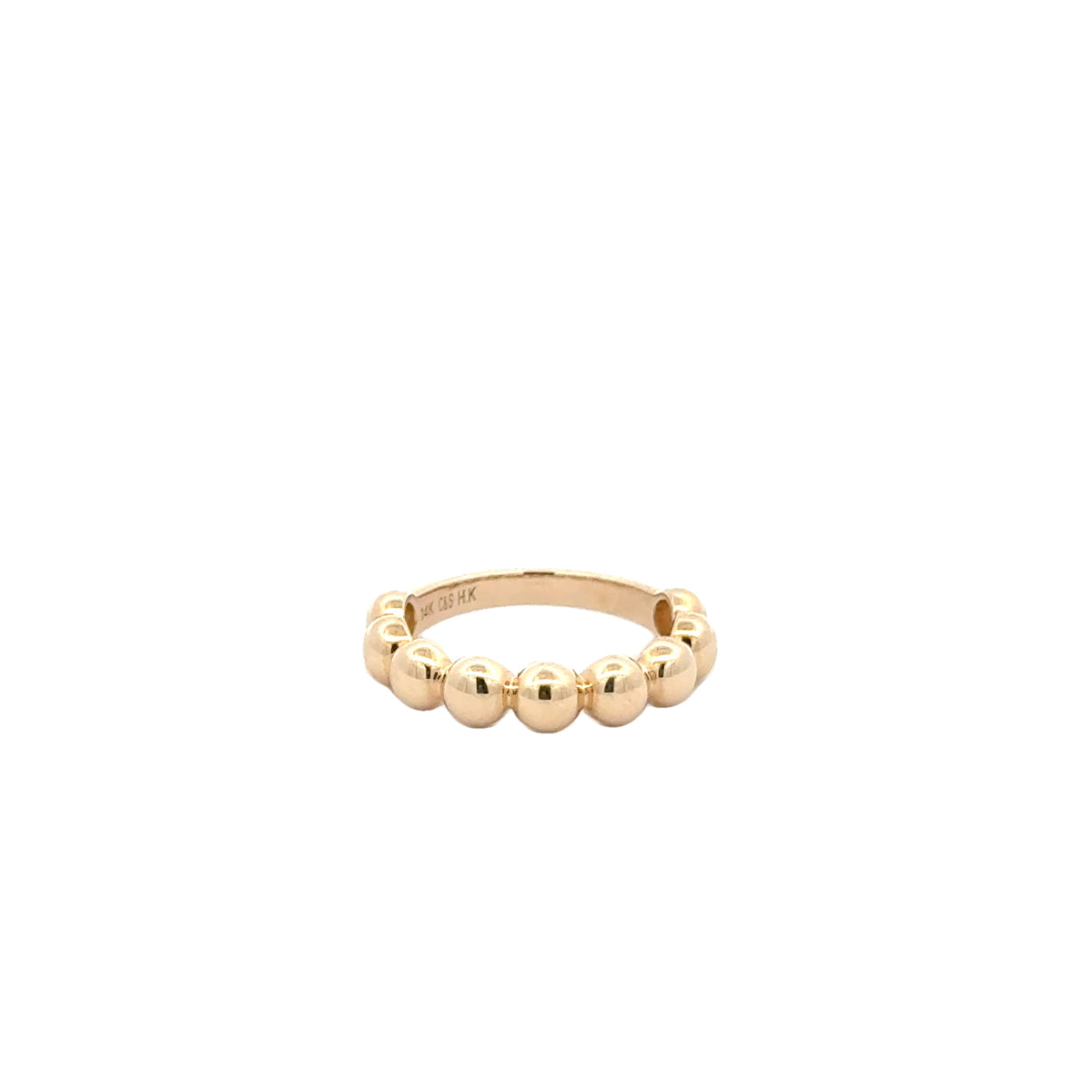 Large Pearled Gold Ring