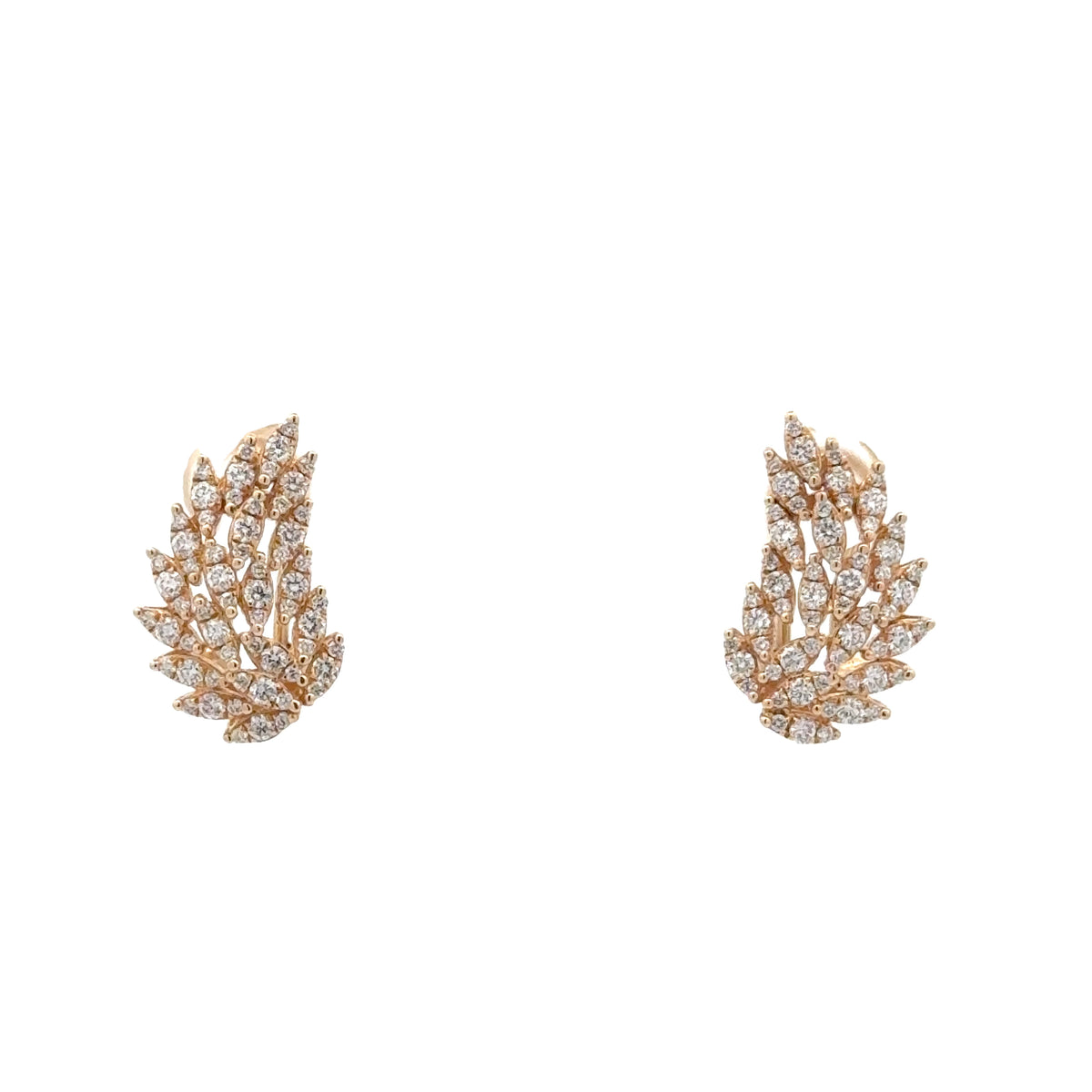 Diamond Angel Wing Earrings