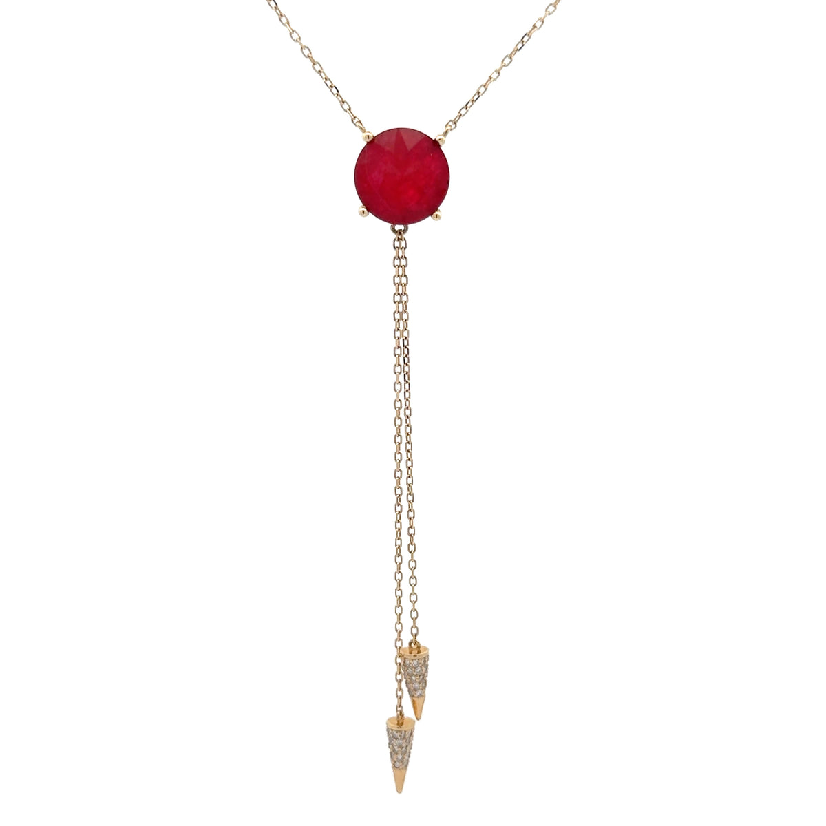 Signature - Ruby and Diamond Double-Lariat Necklace