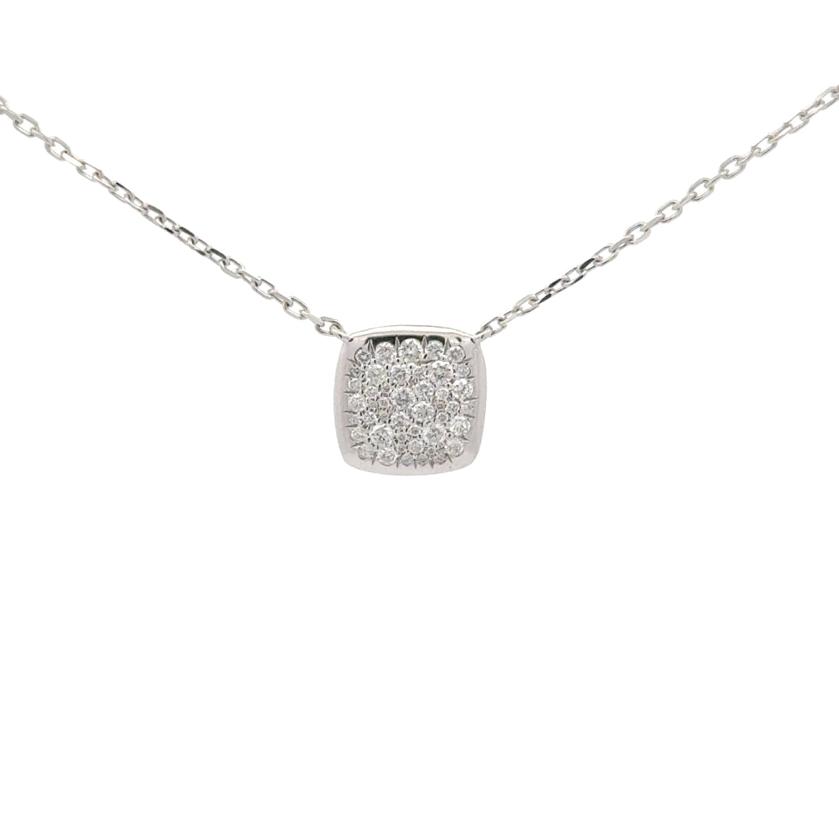 Pave Diamond Pendant Necklace