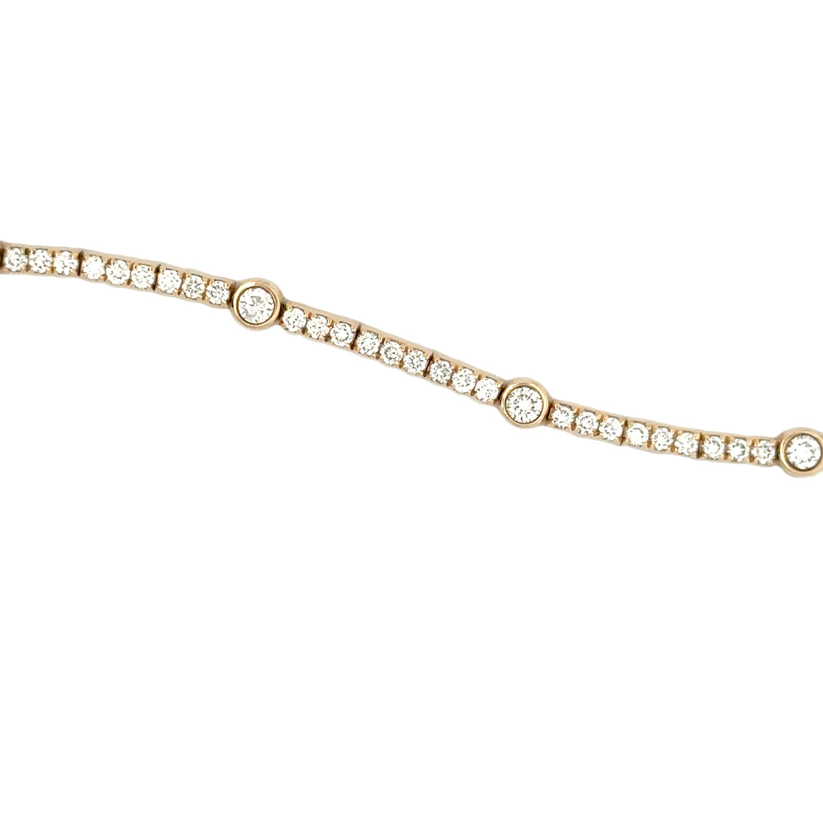 Segmented Diamond Tennis Bracelet