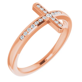 Diamond Cross Ring