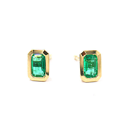 Piccolo Emerald Studs