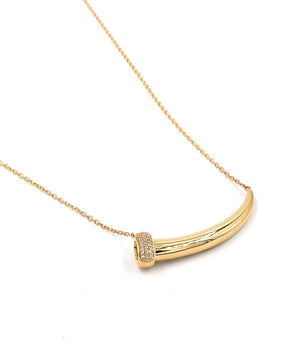 Diamond Horn Necklace