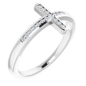 Diamond Cross Ring