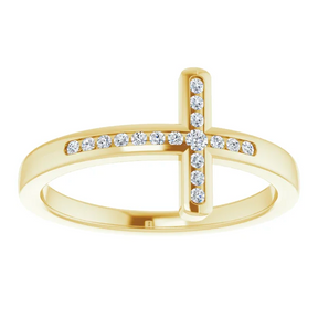 Diamond Cross Ring