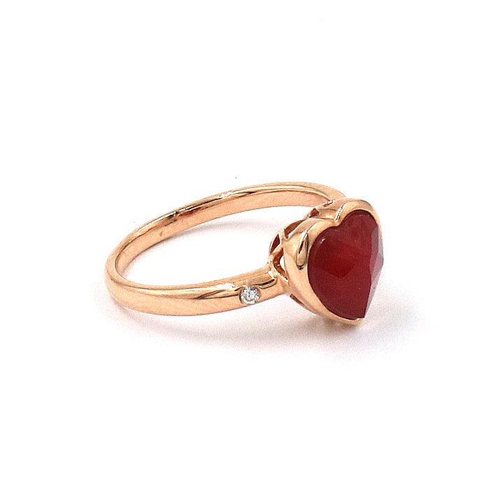 Blair Ruby & Diamond Heart Ring