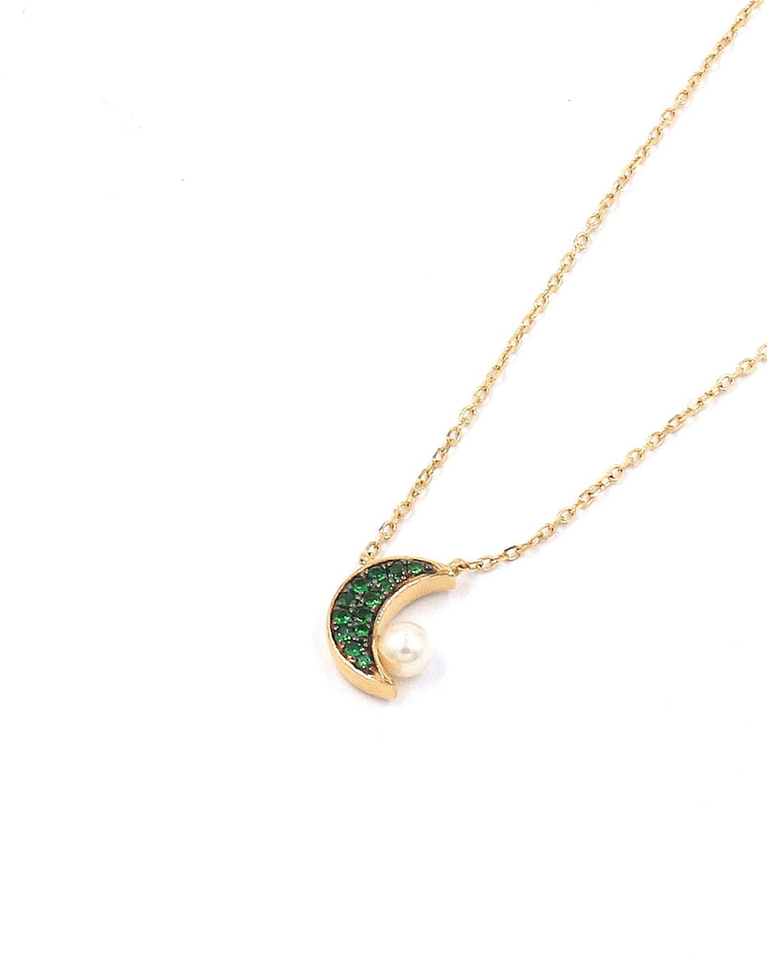 Tsavorite & Pearl Twilight Necklace