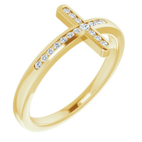 Diamond Cross Ring